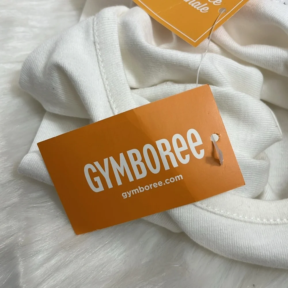 NWT Gymboree White Yellow Sunflower Embroidered Cotton Long Sleeve Tee